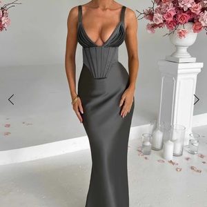 Shae Maxi Dress - Charcoal